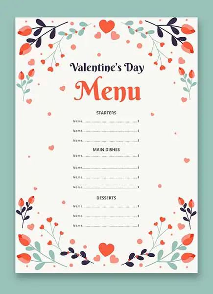 Proposer un menu unique pour la Saint-Valentin pour votre restaurant