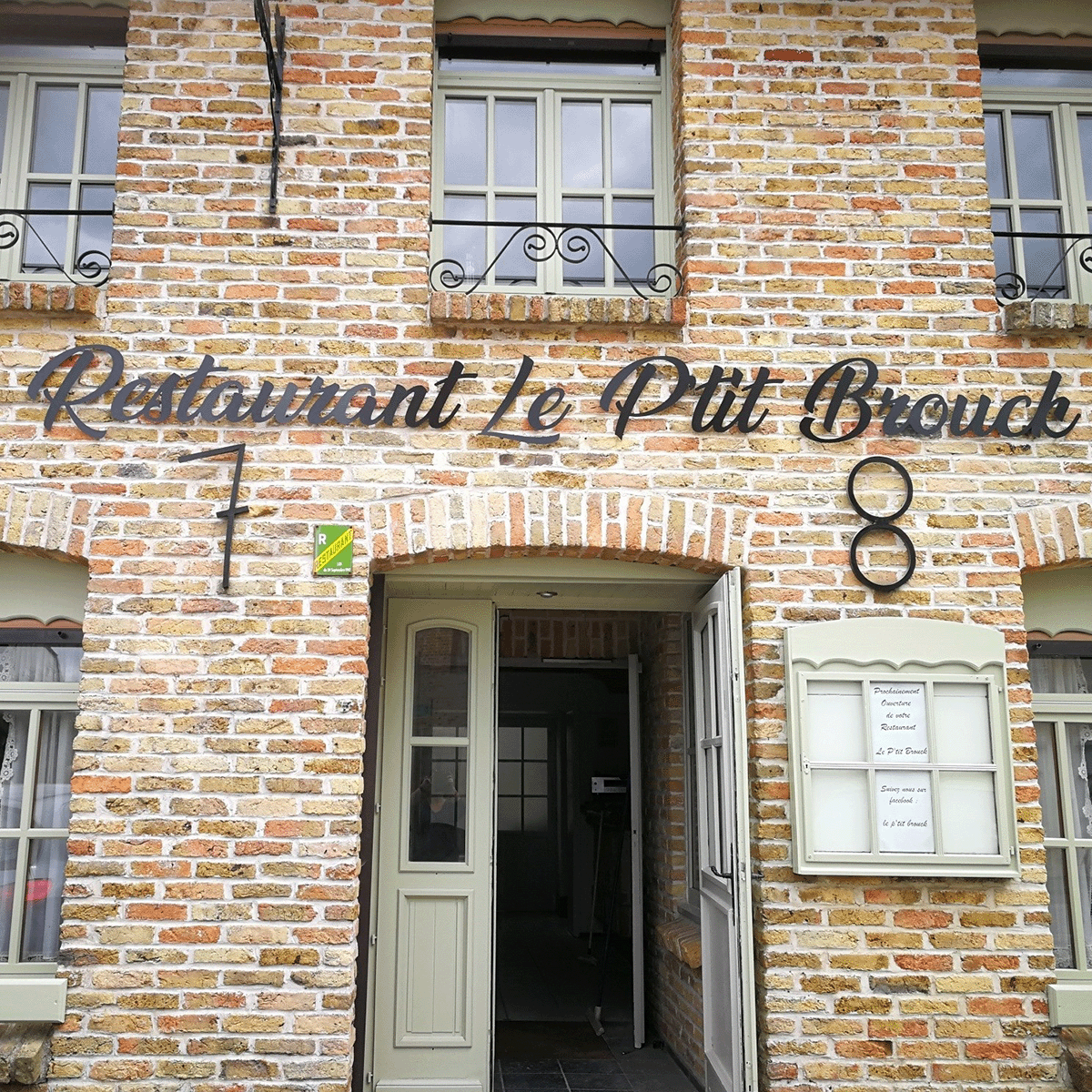 Devanture du restaurant Le P'tit Brouck